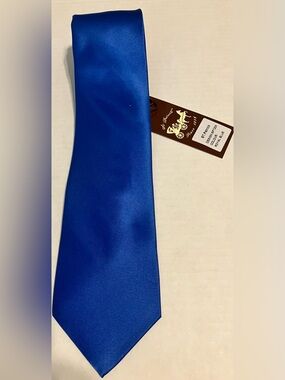 St. Patrick Royal Blue Satin Tie